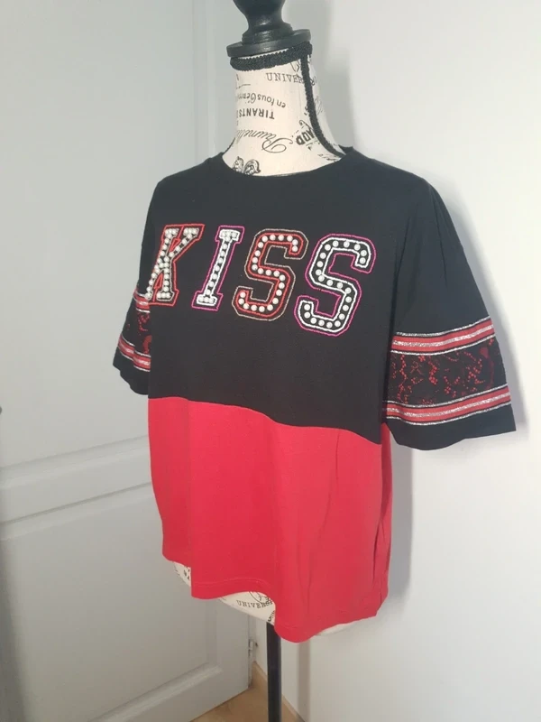 🔴 Red & black T-shirt – Kaporal – Size L – Very good condition – photo 8